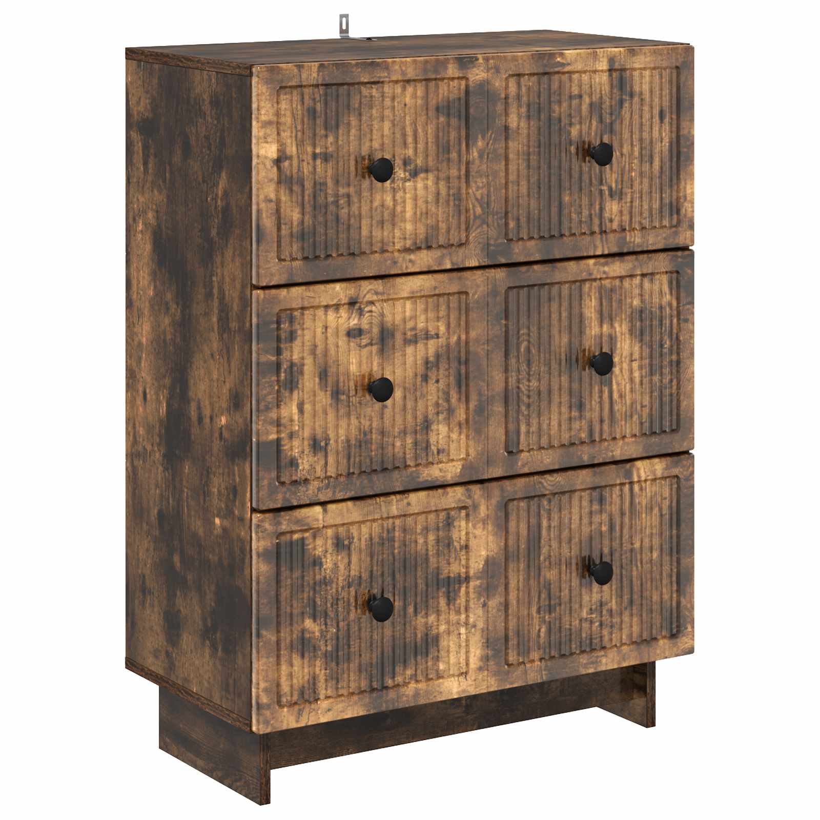vidaXL Ladenkast Zwart 66 x 34,5 x 90 cm Bewerkt hout