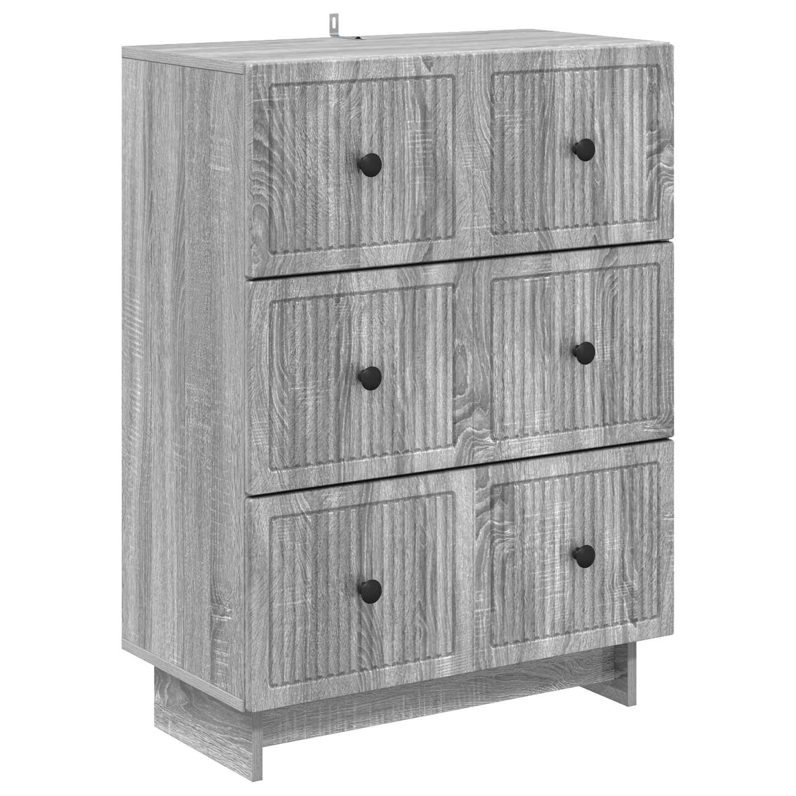 vidaXL Ladenkast Zwart 66 x 34,5 x 90 cm Bewerkt hout