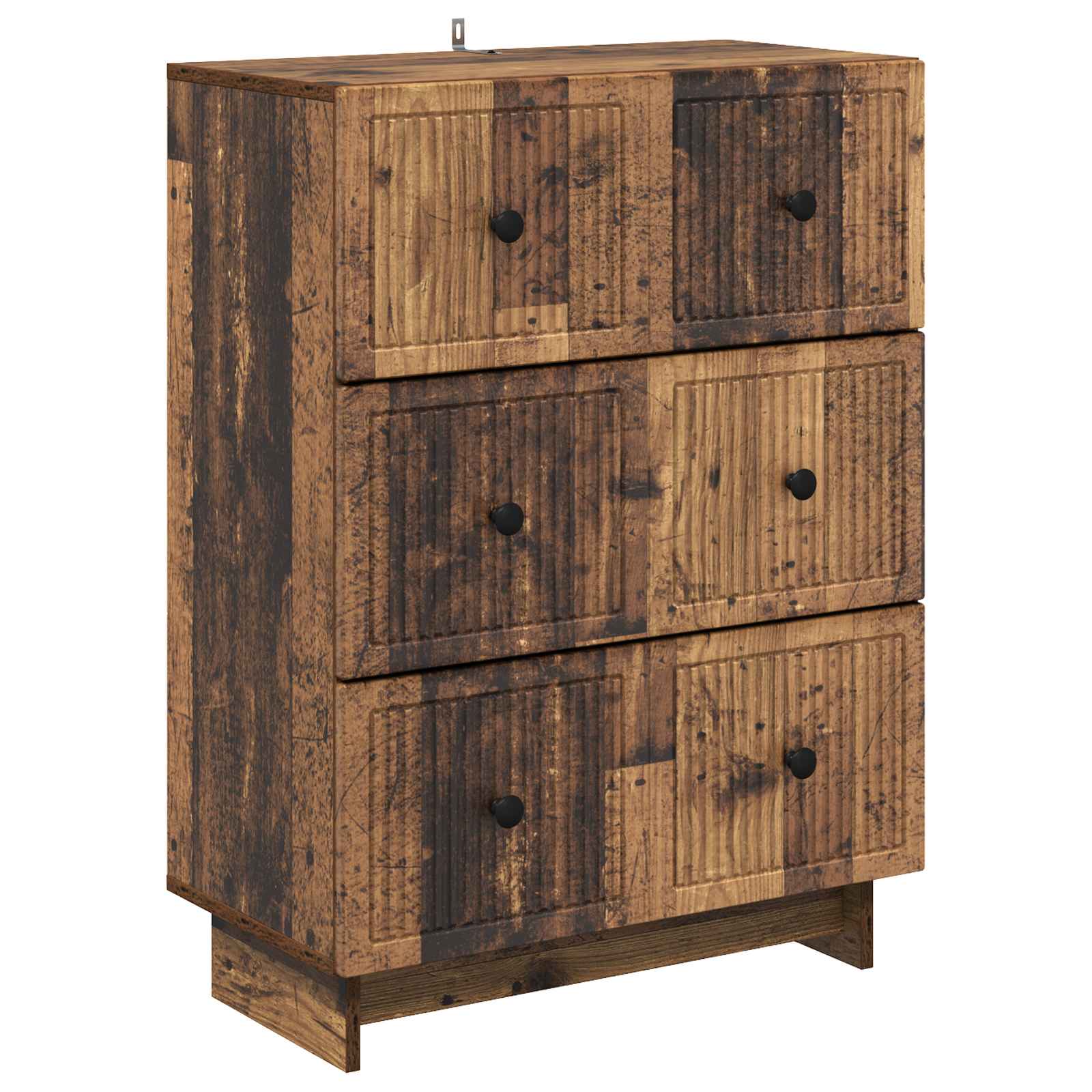 vidaXL Ladenkast Zwart 66 x 34,5 x 90 cm Bewerkt hout