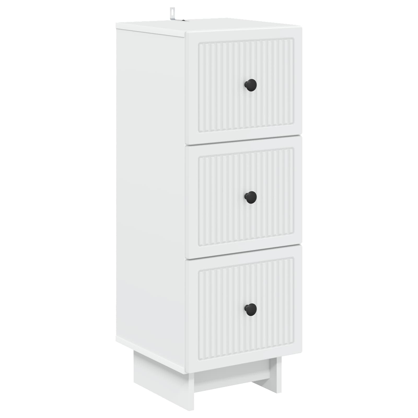 vidaXL Ladenkast Zwart 33 x 34,5 x 90 cm Bewerkt hout