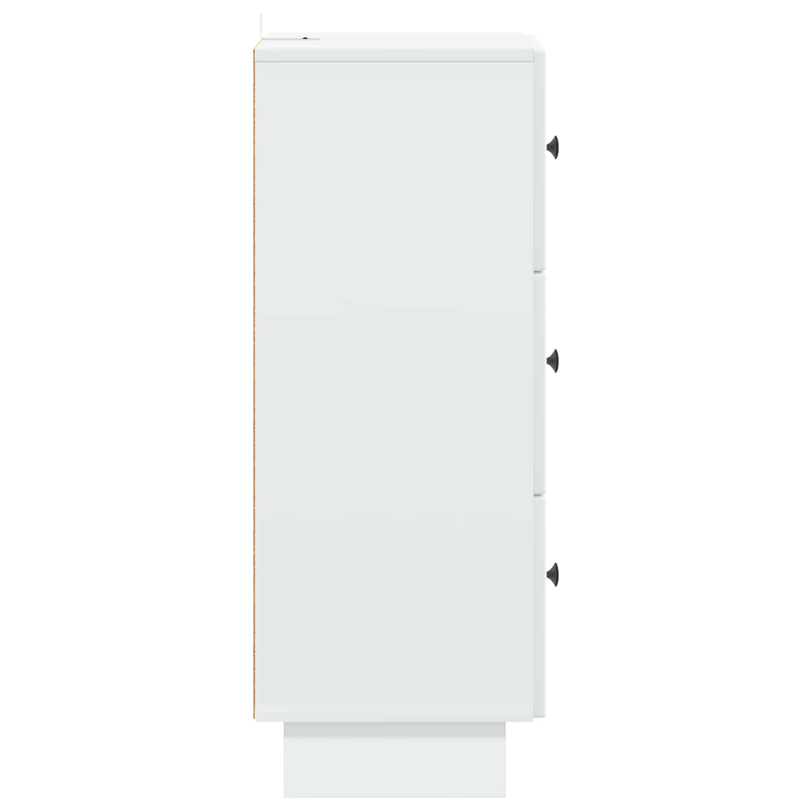 vidaXL Ladenkast Zwart 33 x 34,5 x 90 cm Bewerkt hout
