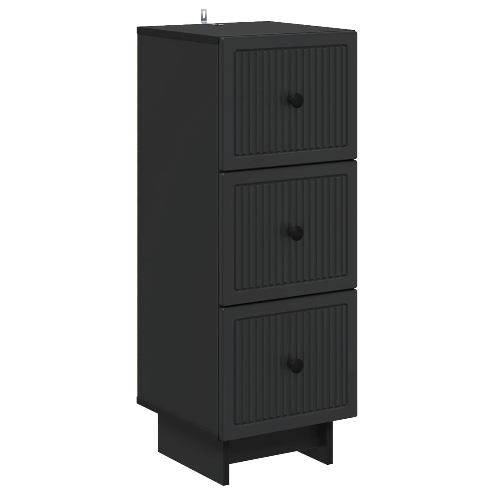 vidaXL Ladenkast Zwart 33 x 34,5 x 90 cm Bewerkt hout