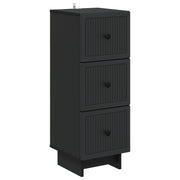 vidaXL Ladenkast Zwart 33 x 34,5 x 90 cm Bewerkt hout