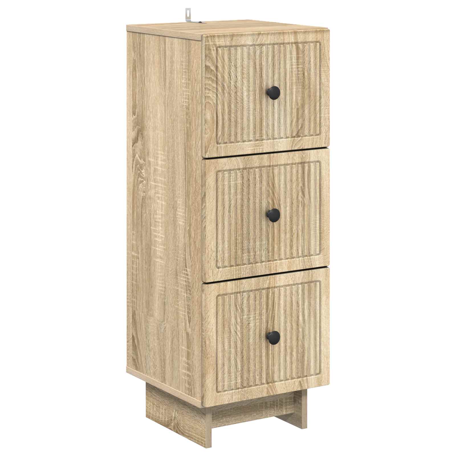 vidaXL Ladenkast Zwart 33 x 34,5 x 90 cm Bewerkt hout