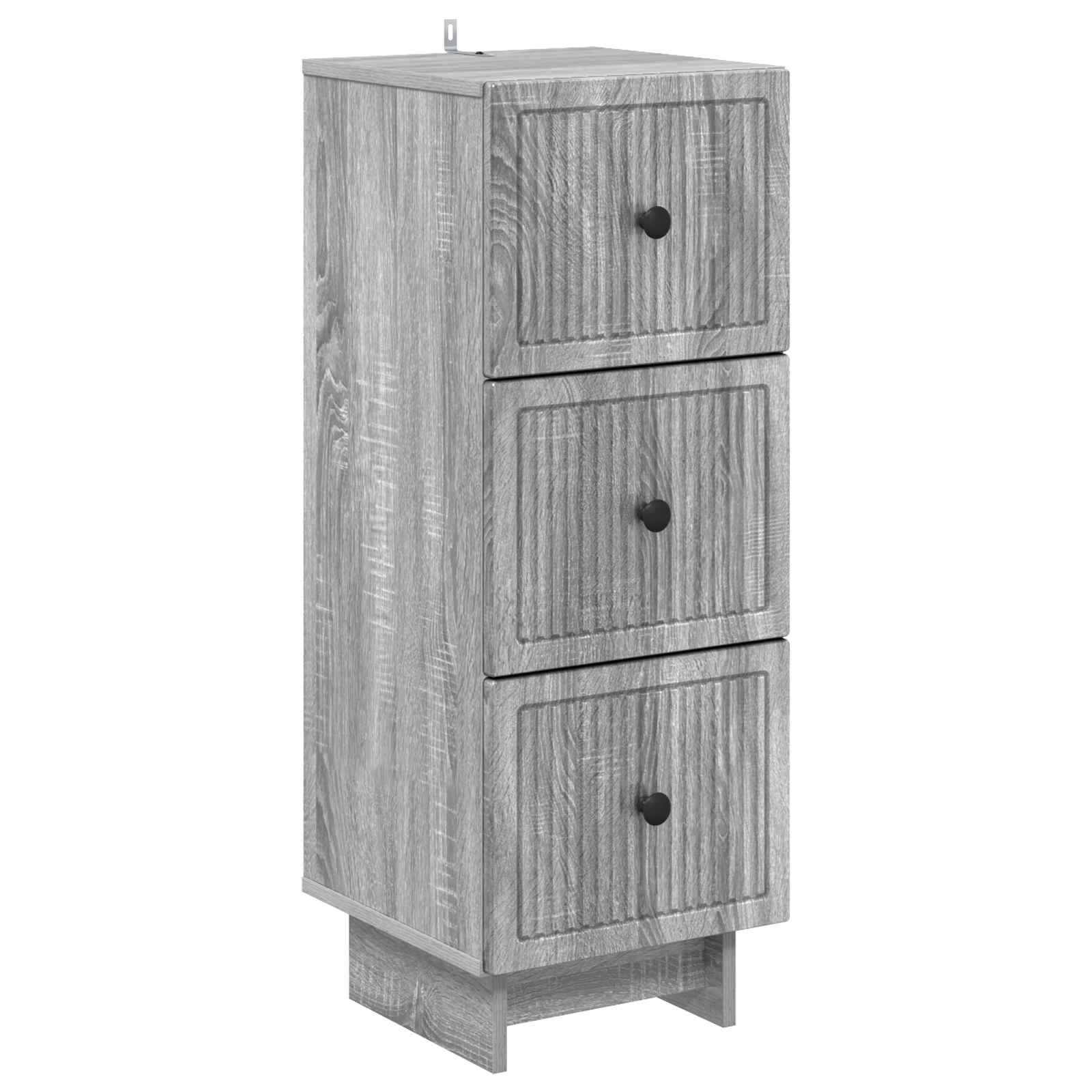 vidaXL Ladenkast Zwart 33 x 34,5 x 90 cm Bewerkt hout