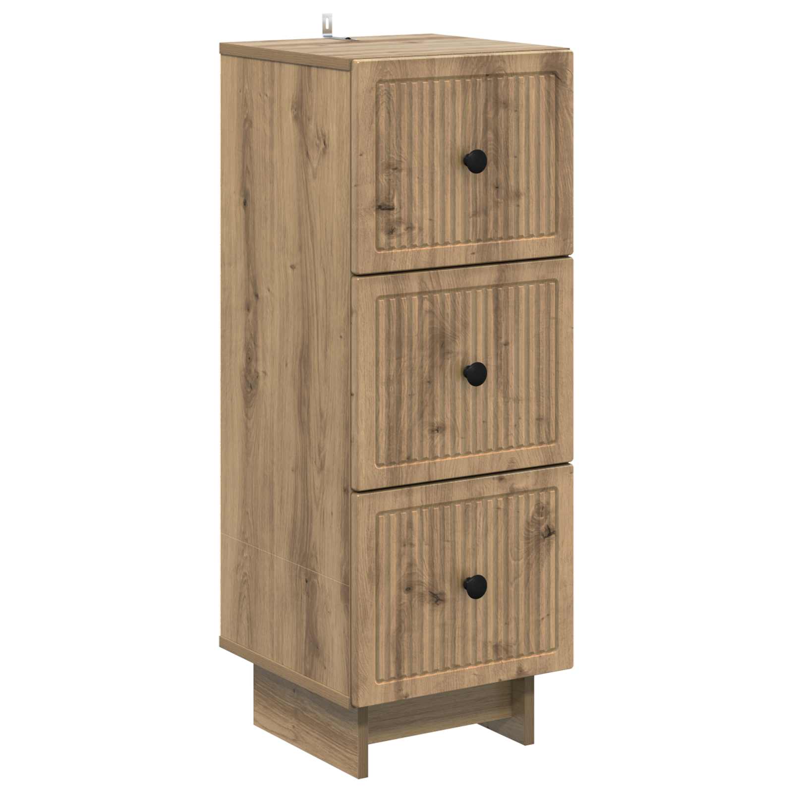 vidaXL Ladenkast Zwart 33 x 34,5 x 90 cm Bewerkt hout