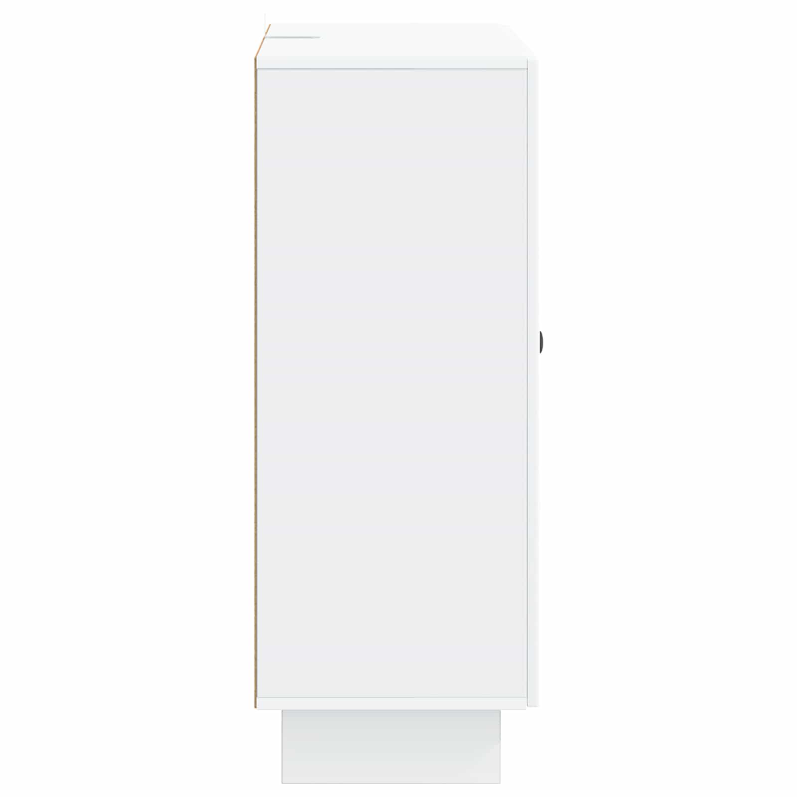 vidaXL Dressoir met lade Zwart 66 x 34,5 x 90 cm Bewerkt hout