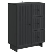 vidaXL Dressoir met lade Zwart 66 x 34,5 x 90 cm Bewerkt hout