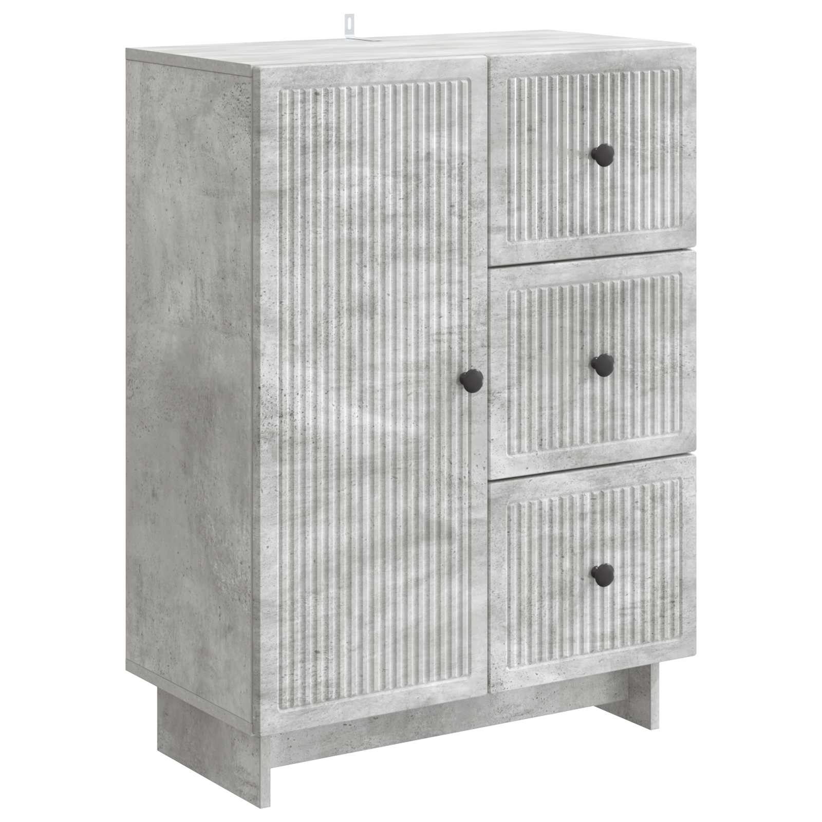 vidaXL Dressoir met lade Zwart 66 x 34,5 x 90 cm Bewerkt hout