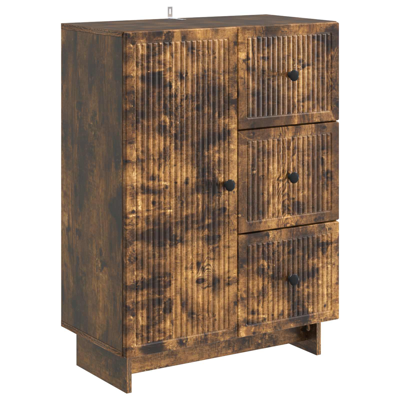 vidaXL Dressoir met lade Zwart 66 x 34,5 x 90 cm Bewerkt hout