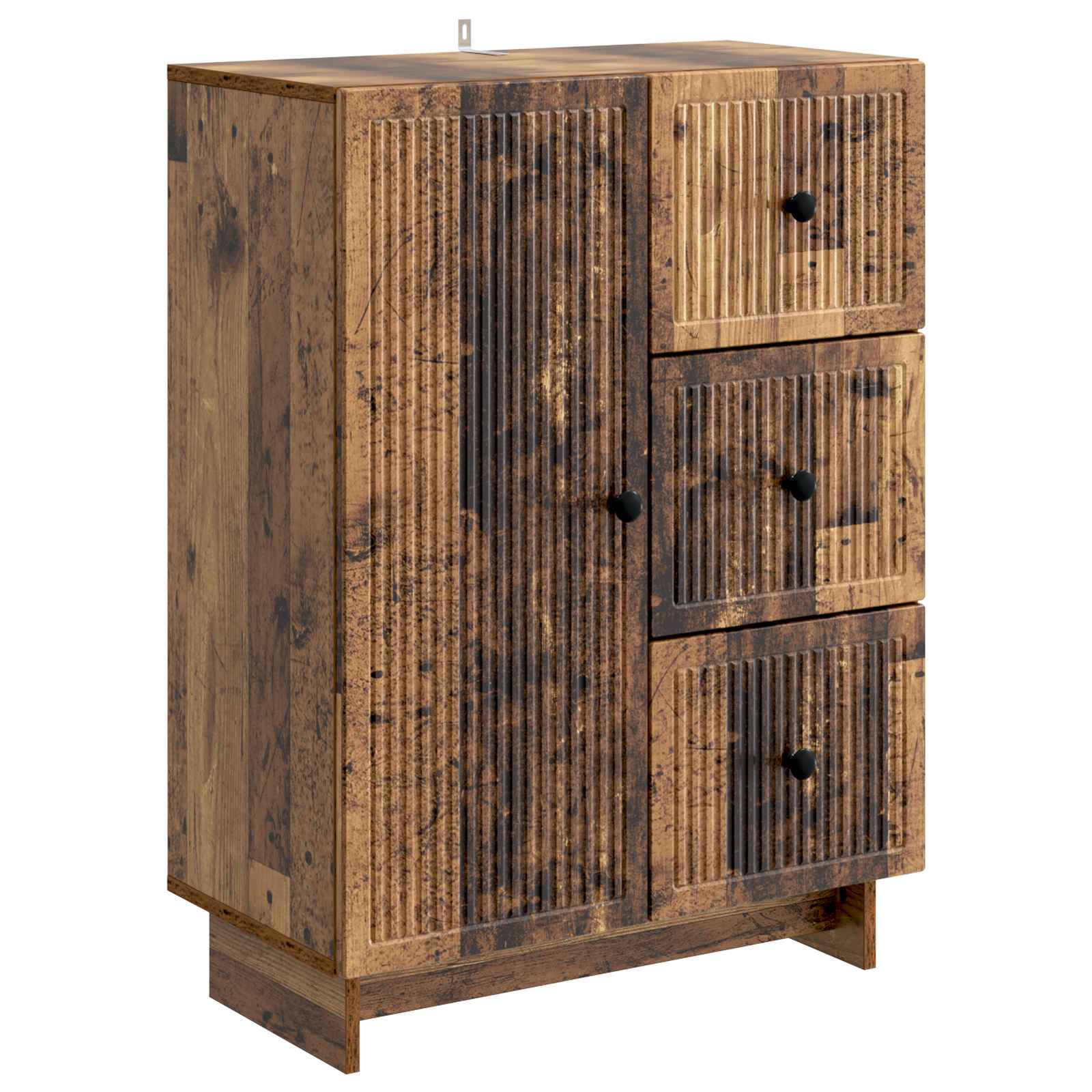 vidaXL Dressoir met lade Zwart 66 x 34,5 x 90 cm Bewerkt hout