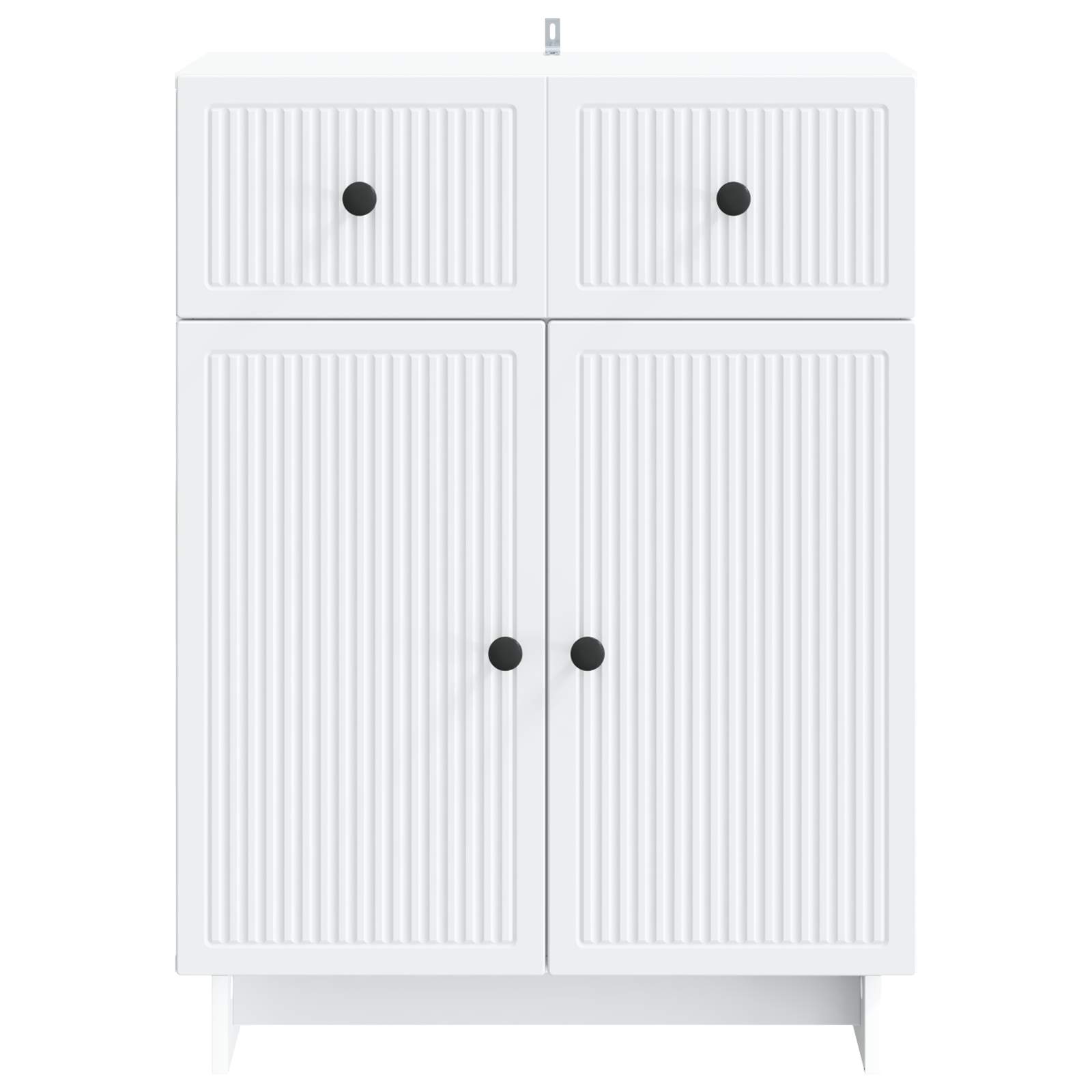 vidaXL Dressoir met lade Zwart 66 x 34,5 x 90 cm Bewerkt hout