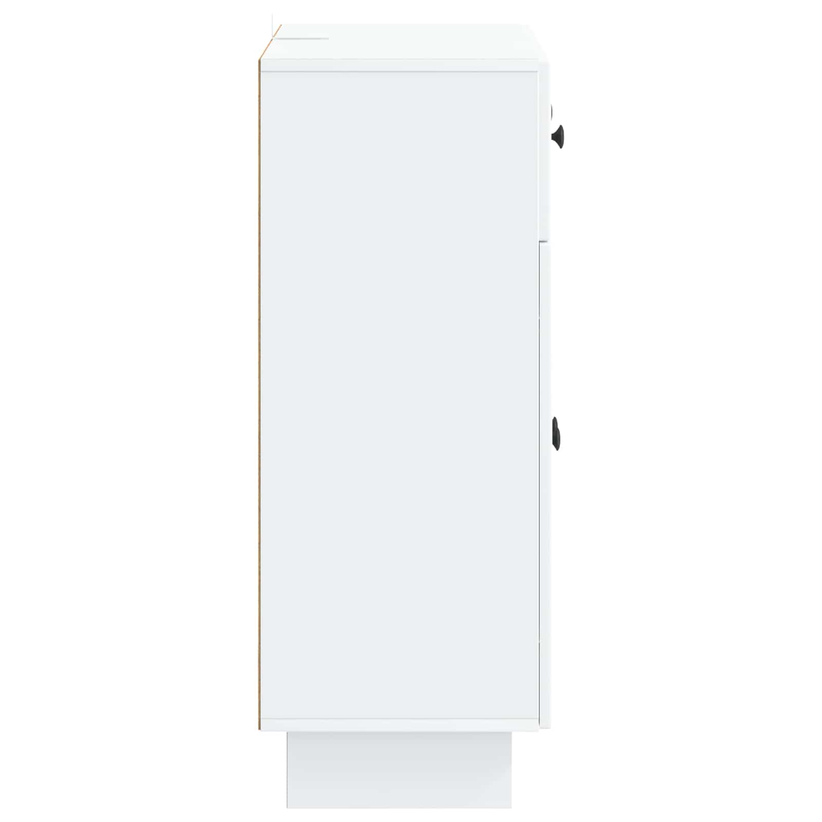vidaXL Dressoir met lade Zwart 66 x 34,5 x 90 cm Bewerkt hout