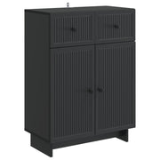 vidaXL Dressoir met lade Zwart 66 x 34,5 x 90 cm Bewerkt hout