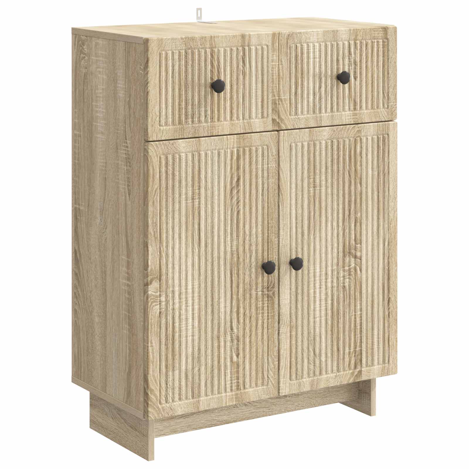 vidaXL Dressoir met lade Zwart 66 x 34,5 x 90 cm Bewerkt hout