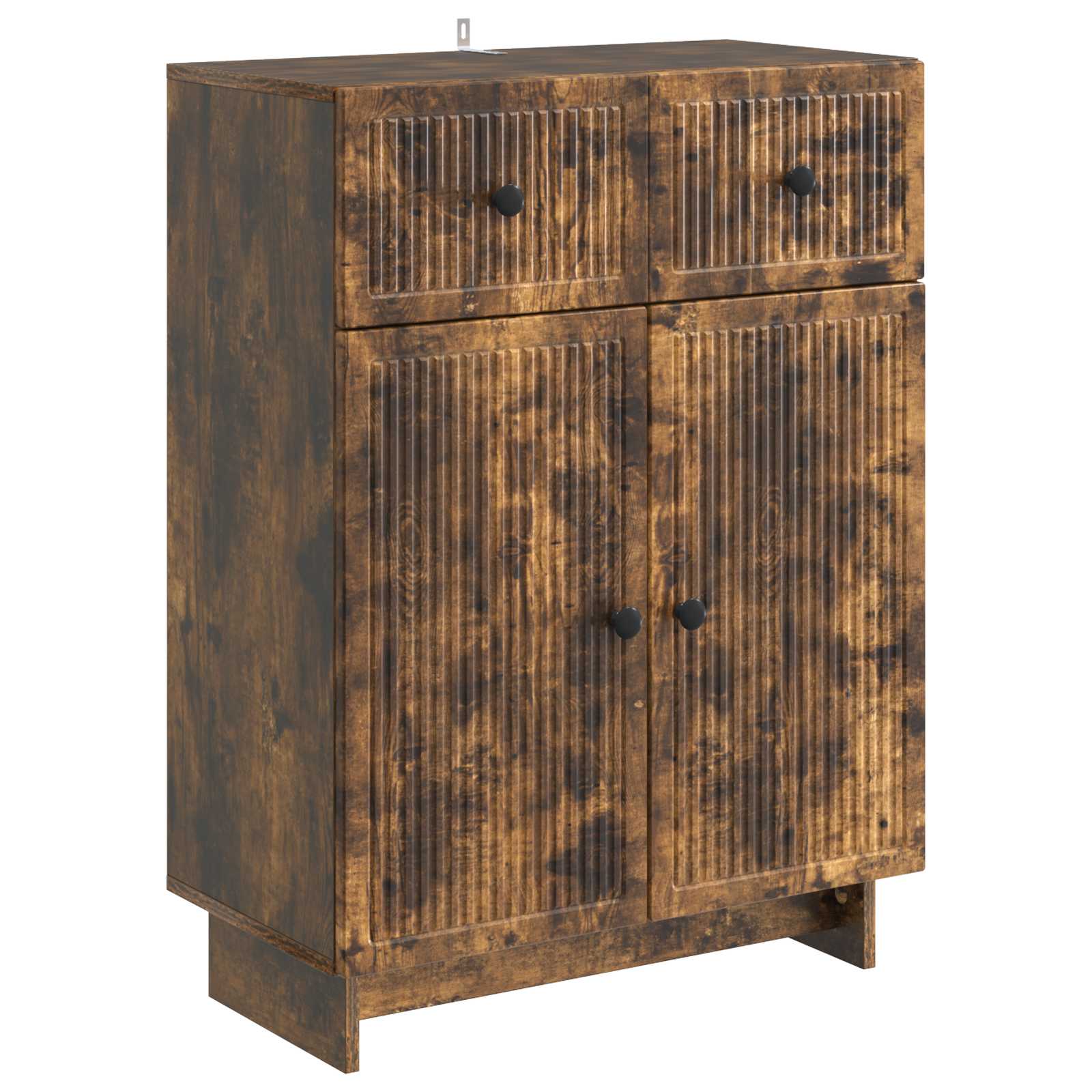 vidaXL Dressoir met lade Zwart 66 x 34,5 x 90 cm Bewerkt hout