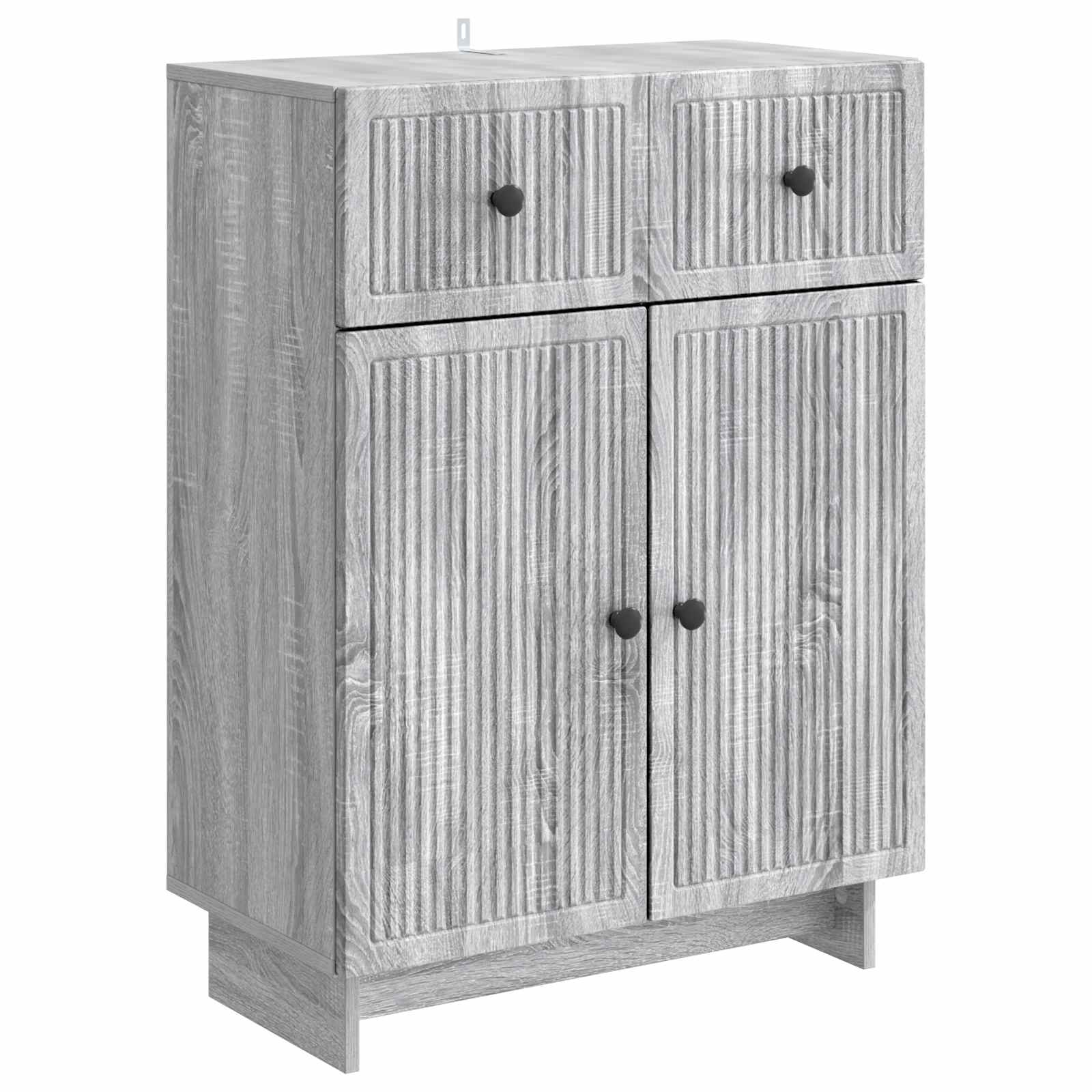 vidaXL Dressoir met lade Zwart 66 x 34,5 x 90 cm Bewerkt hout