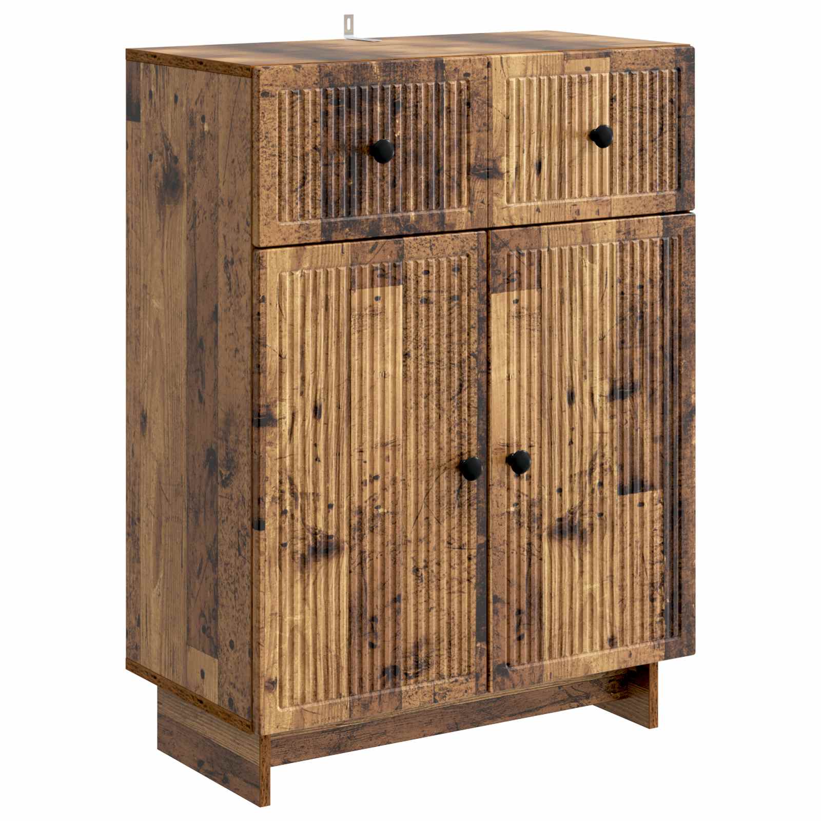 vidaXL Dressoir met lade Zwart 66 x 34,5 x 90 cm Bewerkt hout