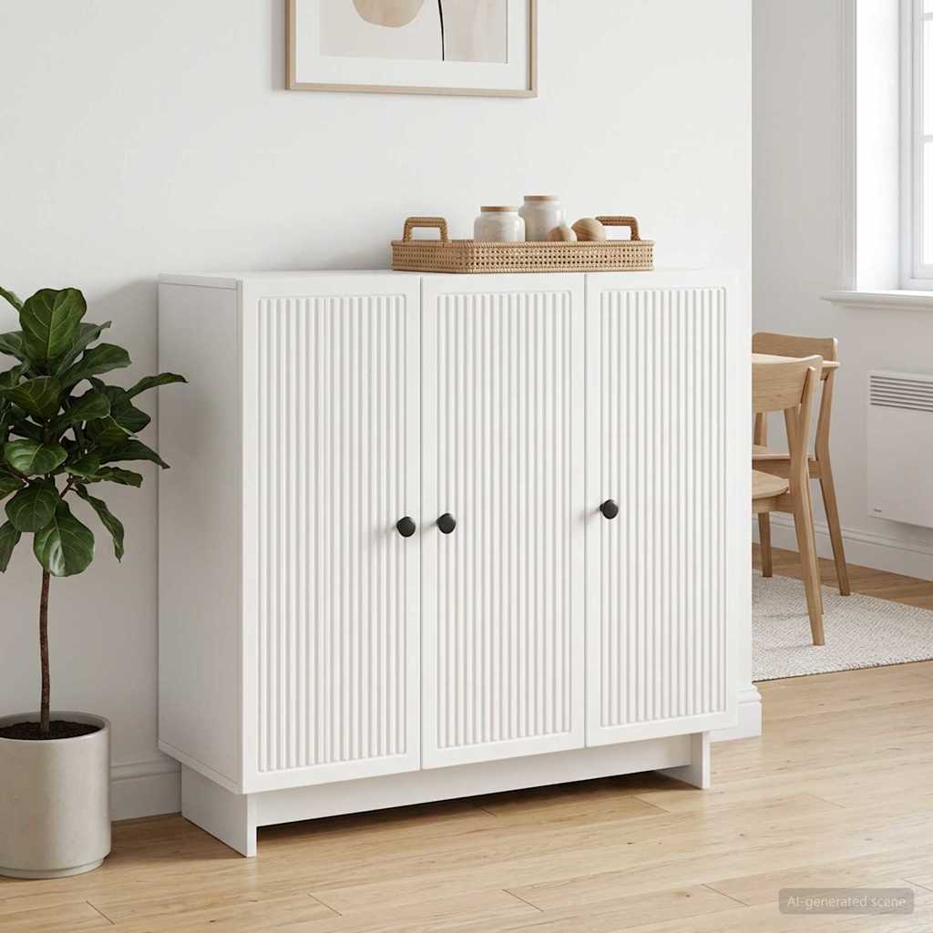 vidaXL Dressoir Zwart 89 x 34,5 x 80 cm Bewerkt hout
