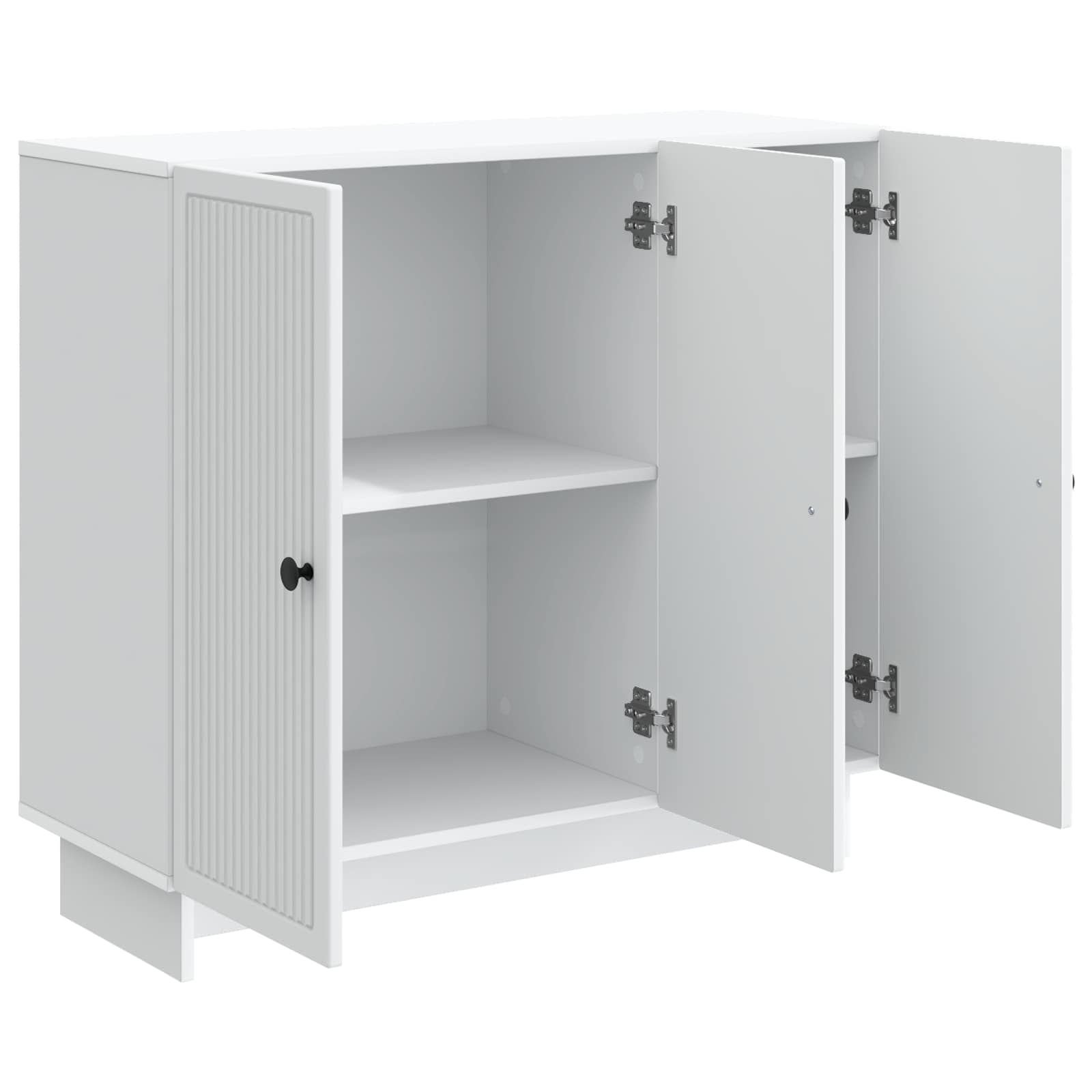 vidaXL Dressoir Zwart 89 x 34,5 x 80 cm Bewerkt hout