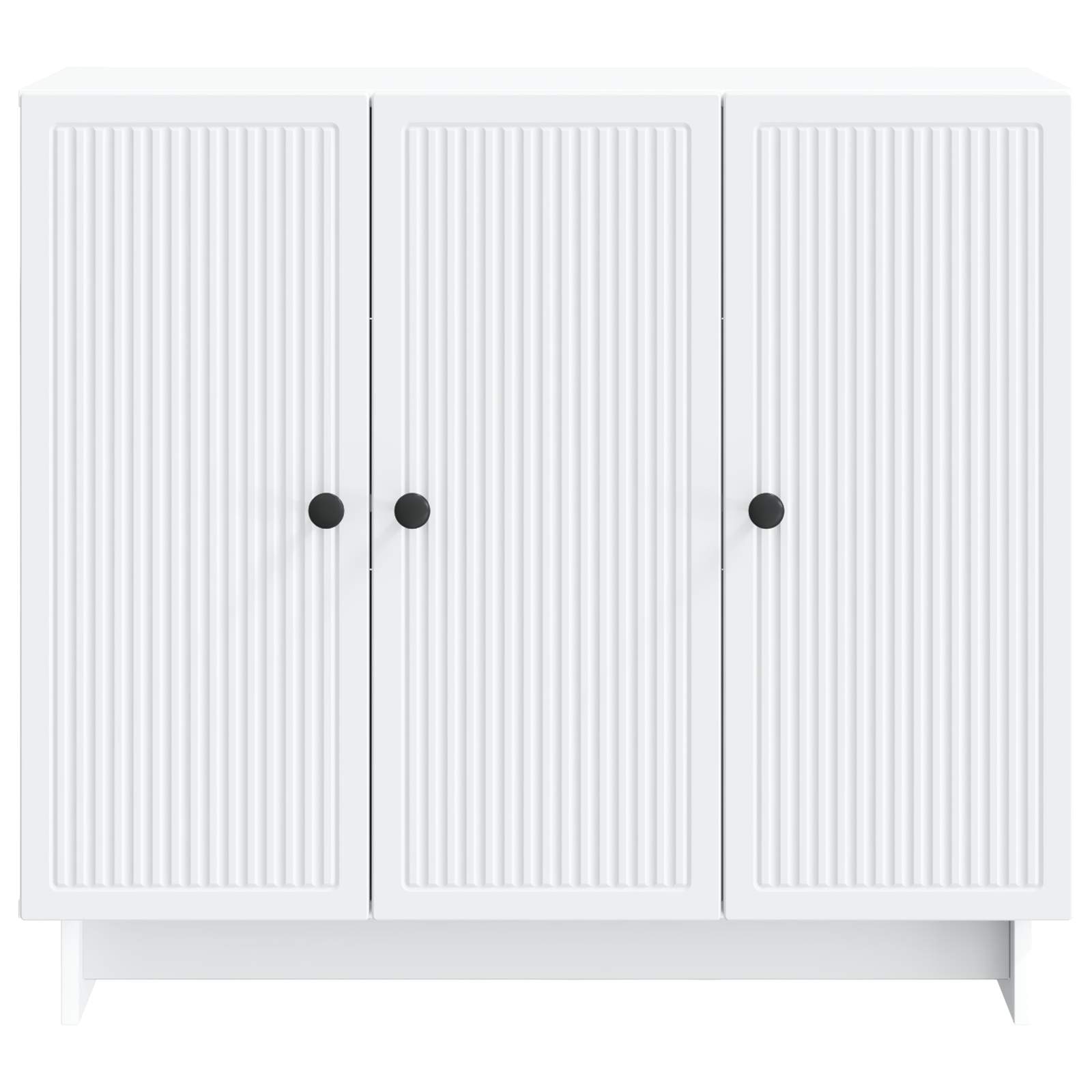 vidaXL Dressoir Zwart 89 x 34,5 x 80 cm Bewerkt hout