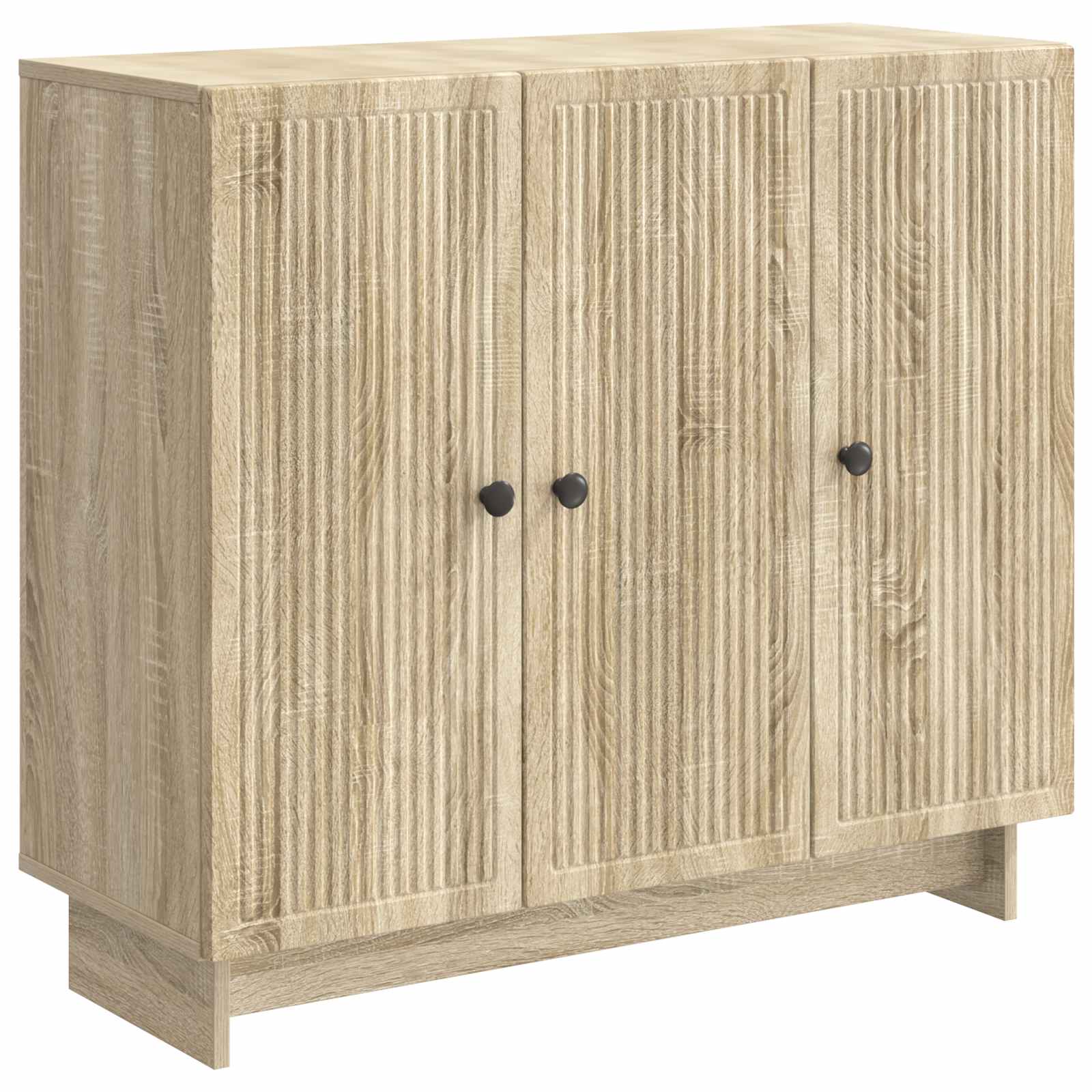 vidaXL Dressoir Zwart 89 x 34,5 x 80 cm Bewerkt hout