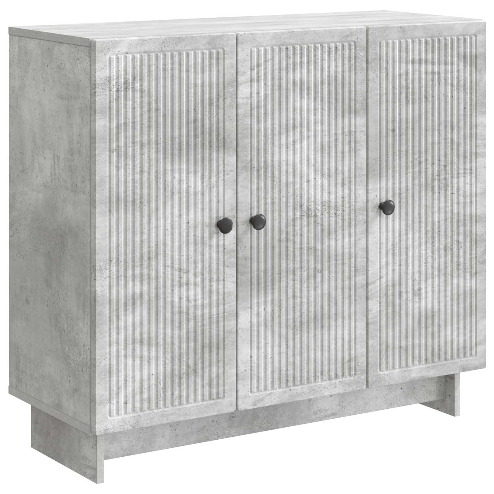 vidaXL Dressoir Zwart 89 x 34,5 x 80 cm Bewerkt hout