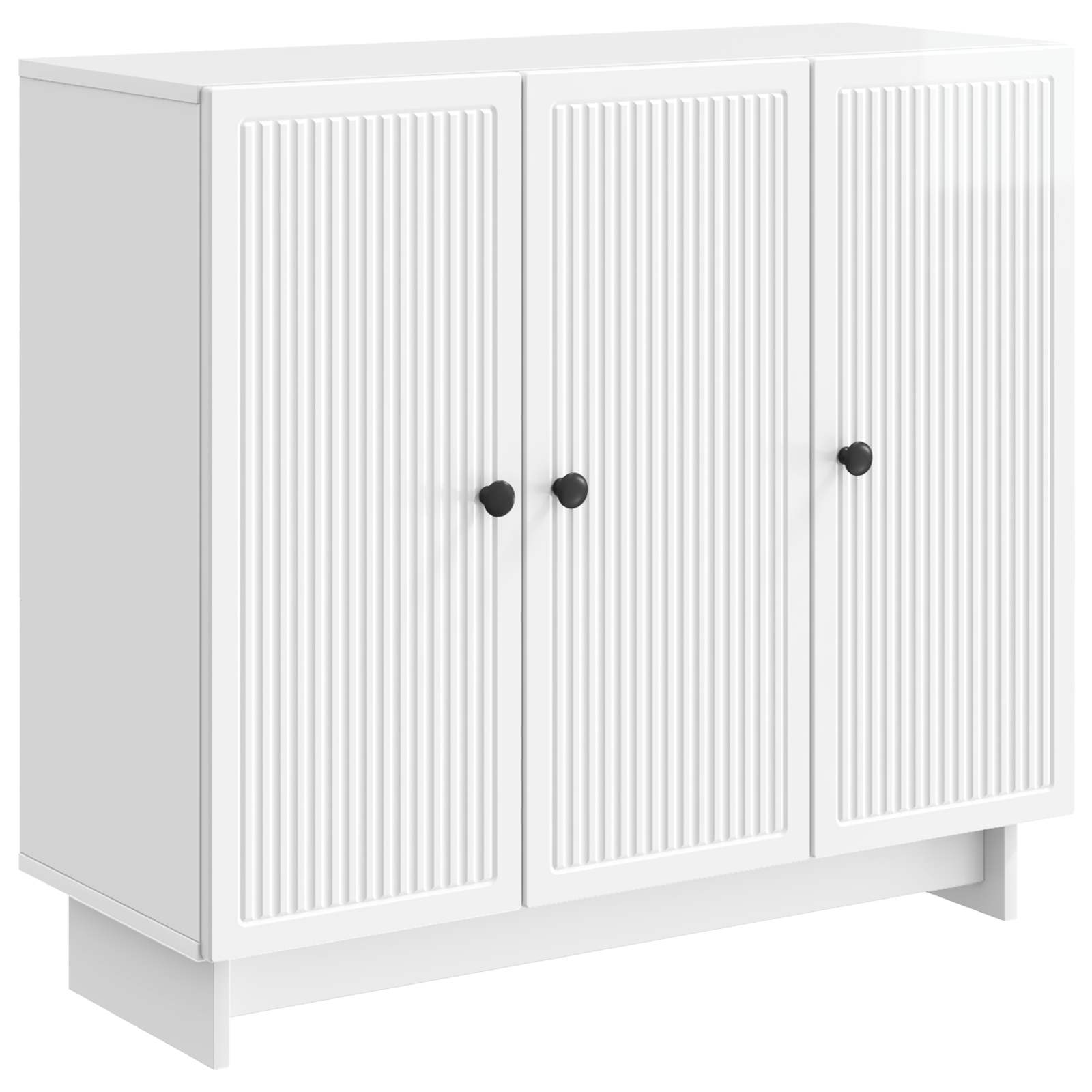 vidaXL Dressoir Zwart 89 x 34,5 x 80 cm Bewerkt hout