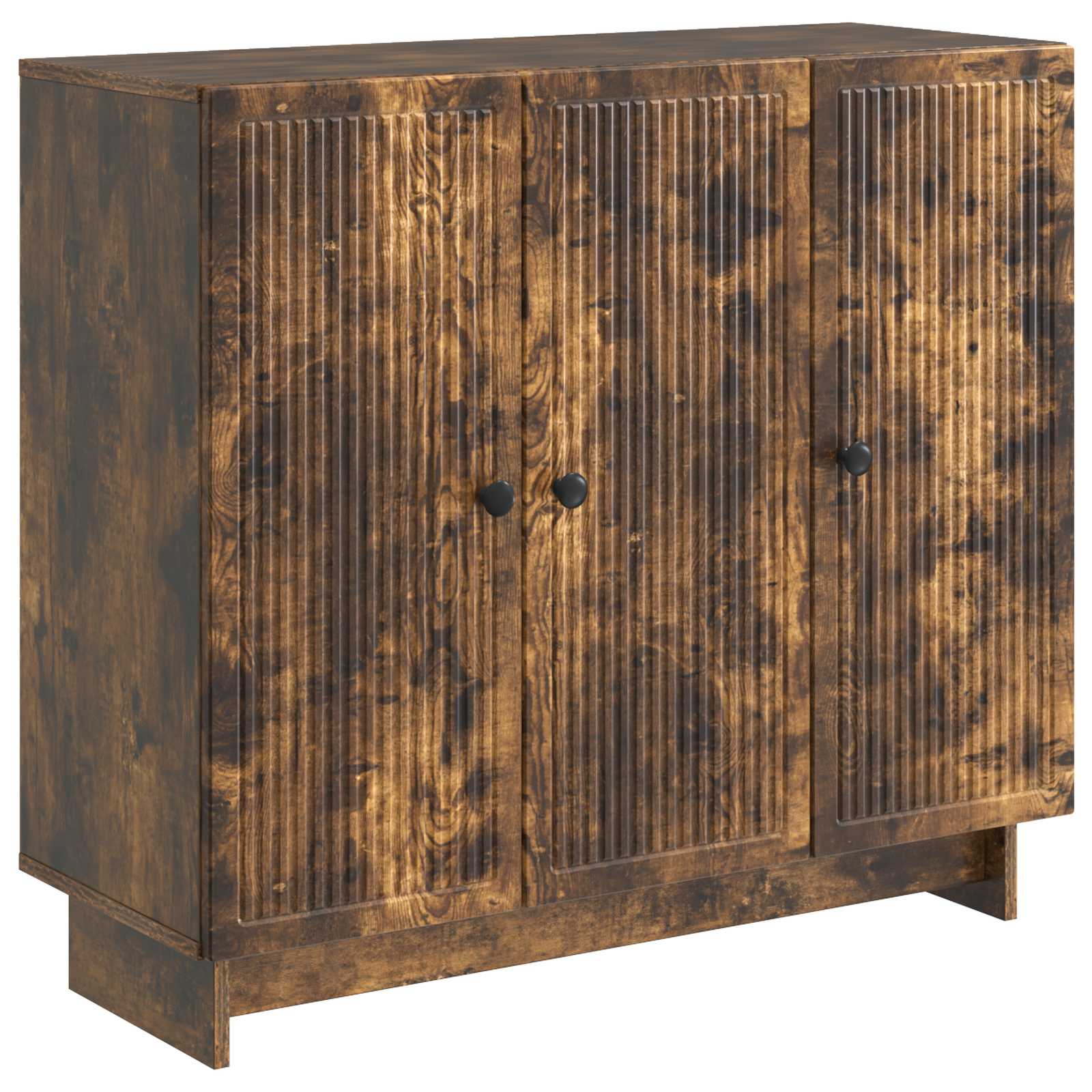 vidaXL Dressoir Zwart 89 x 34,5 x 80 cm Bewerkt hout
