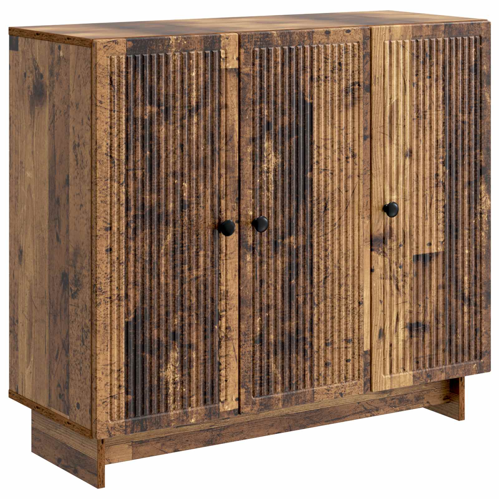vidaXL Dressoir Zwart 89 x 34,5 x 80 cm Bewerkt hout