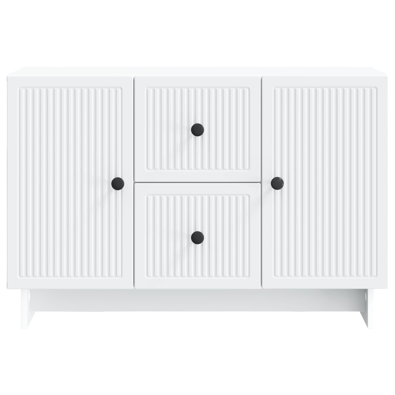 vidaXL Dressoir met lade Zwart 89 x 34,5 x 60 cm Bewerkt hout