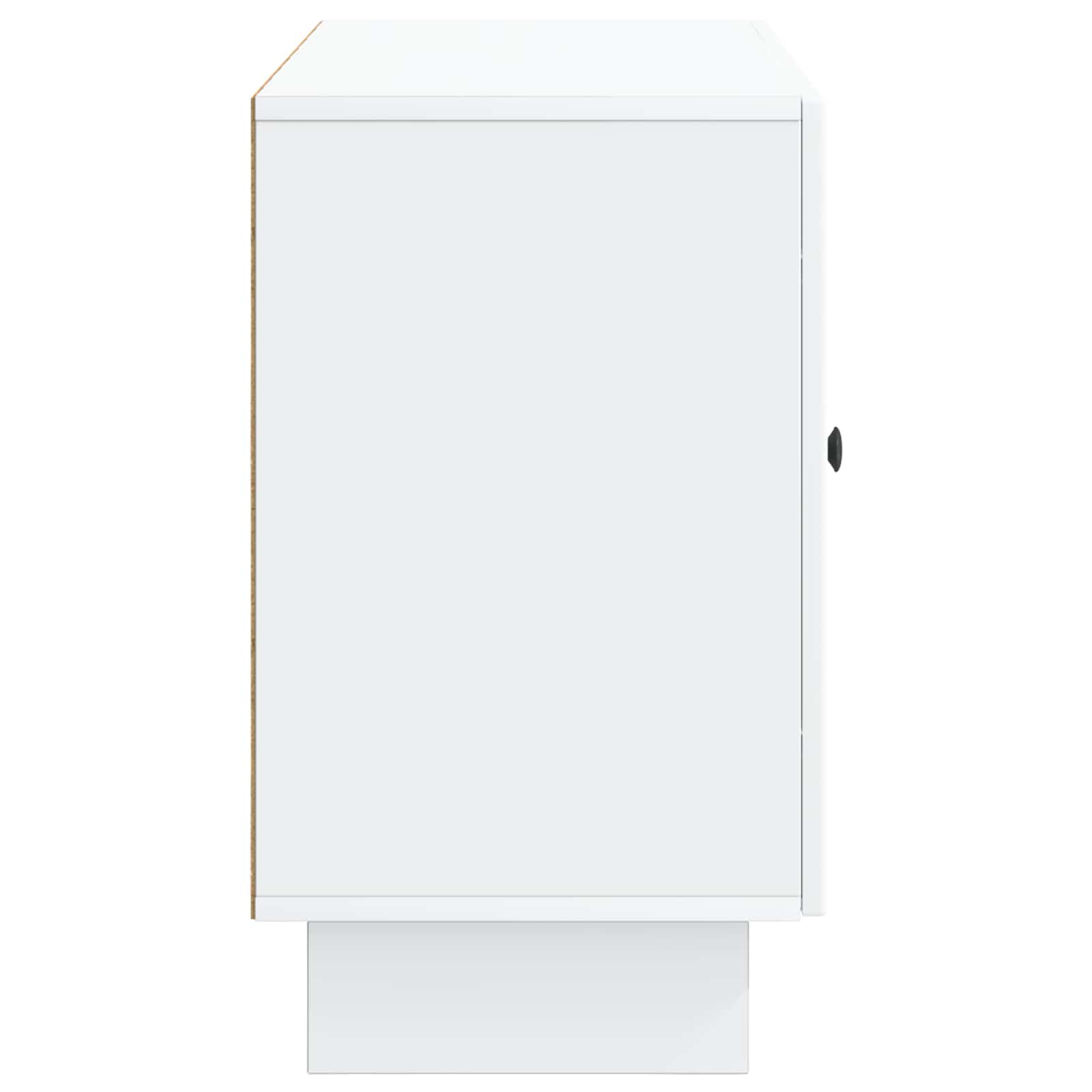 vidaXL Dressoir met lade Zwart 89 x 34,5 x 60 cm Bewerkt hout