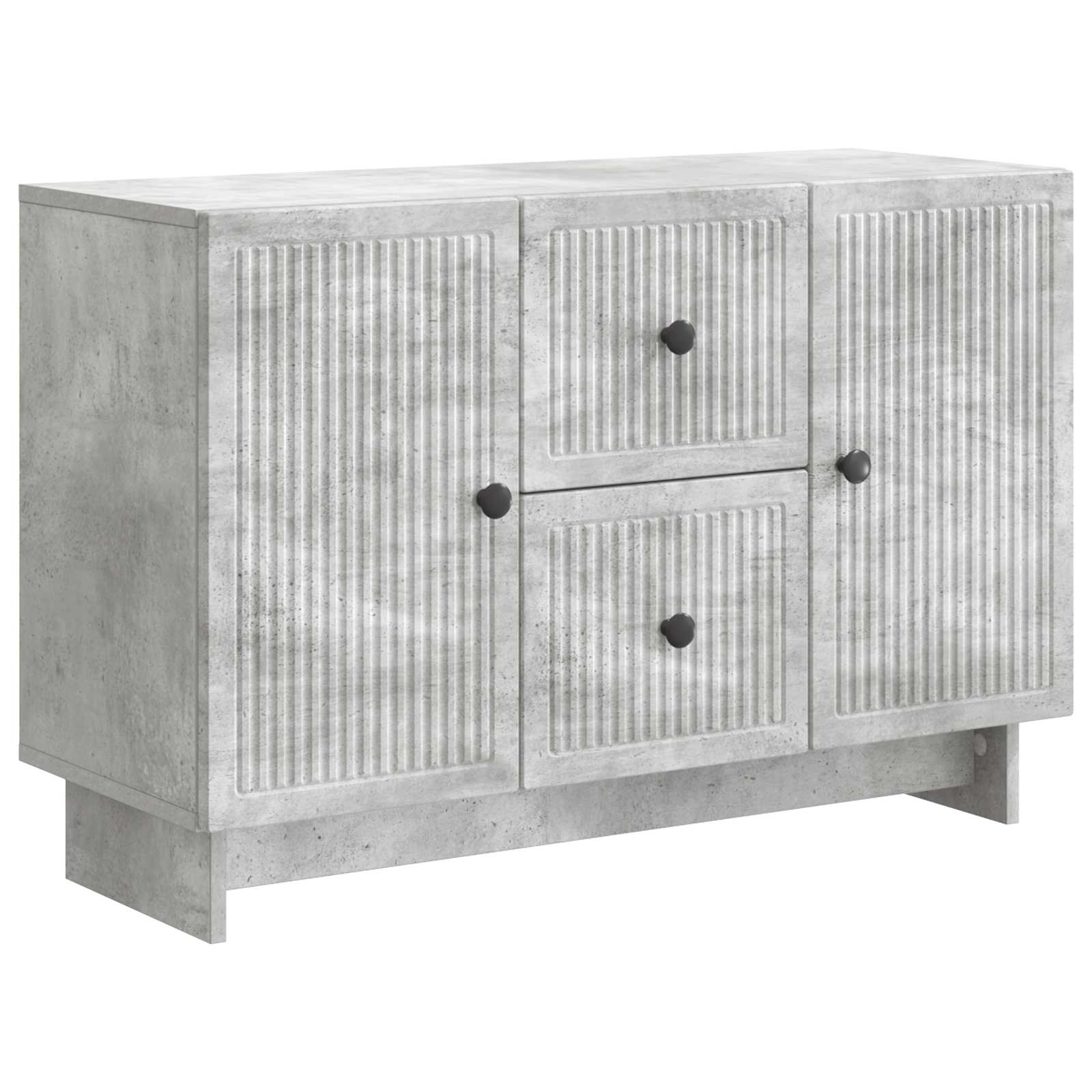 vidaXL Dressoir met lade Zwart 89 x 34,5 x 60 cm Bewerkt hout