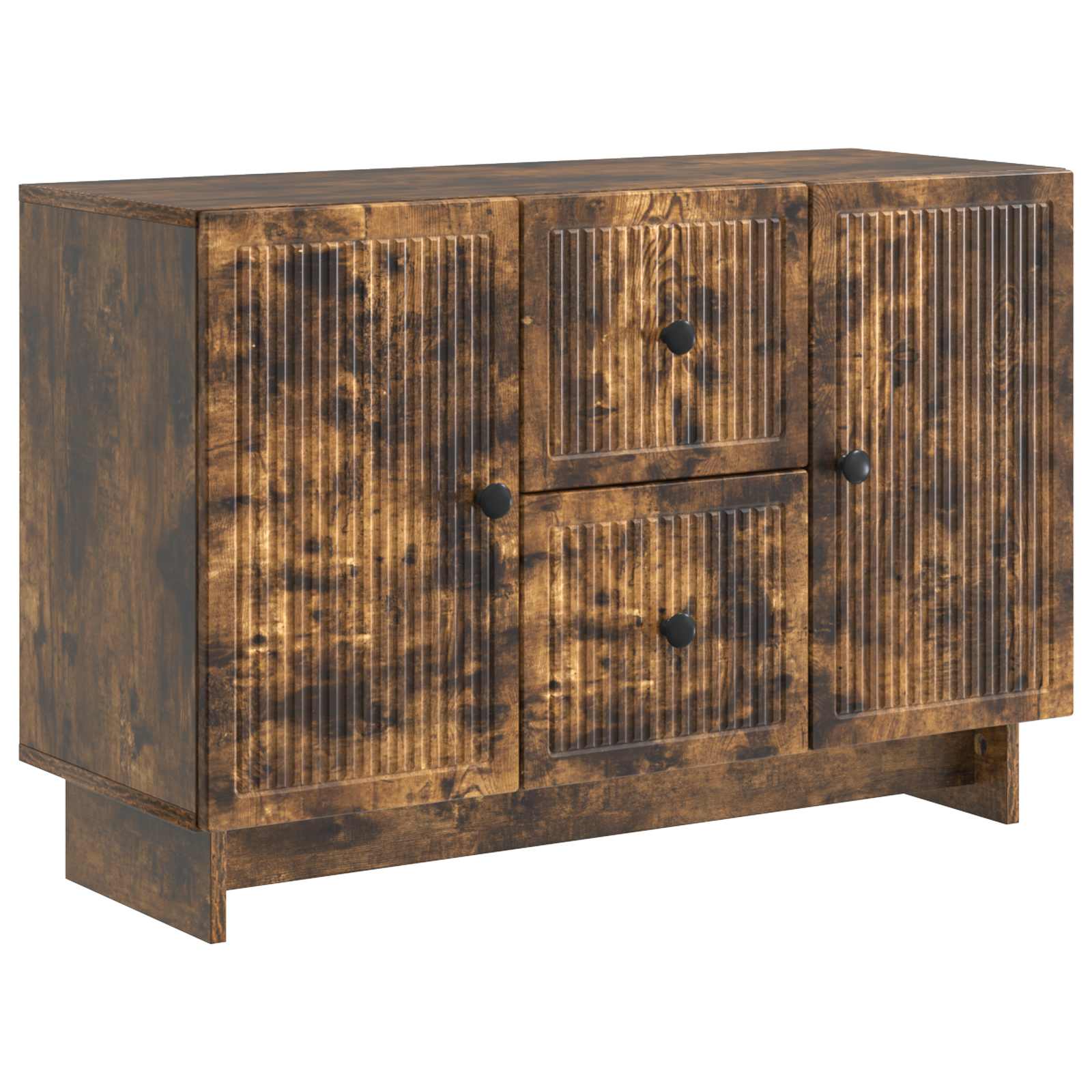 vidaXL Dressoir met lade Zwart 89 x 34,5 x 60 cm Bewerkt hout