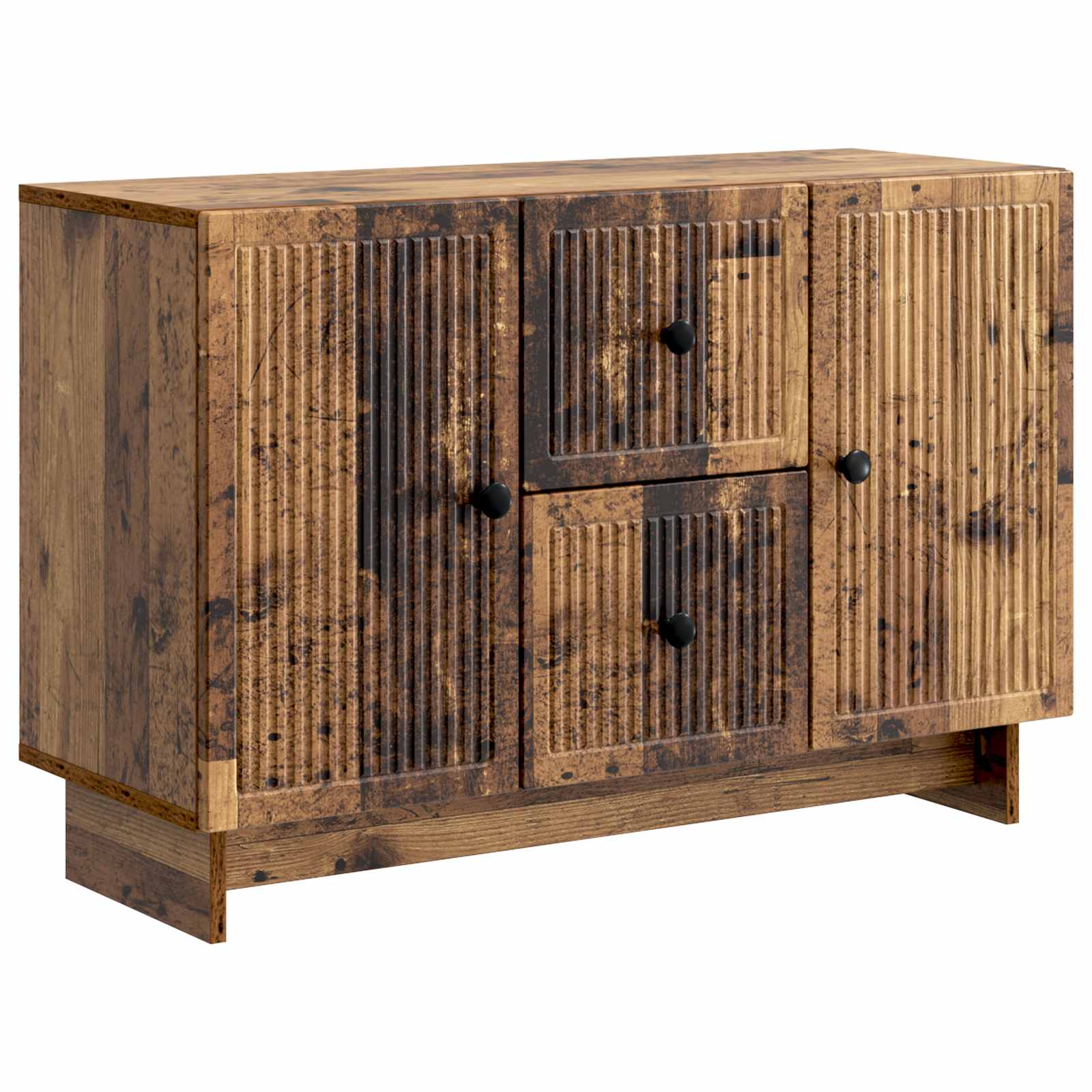 vidaXL Dressoir met lade Zwart 89 x 34,5 x 60 cm Bewerkt hout