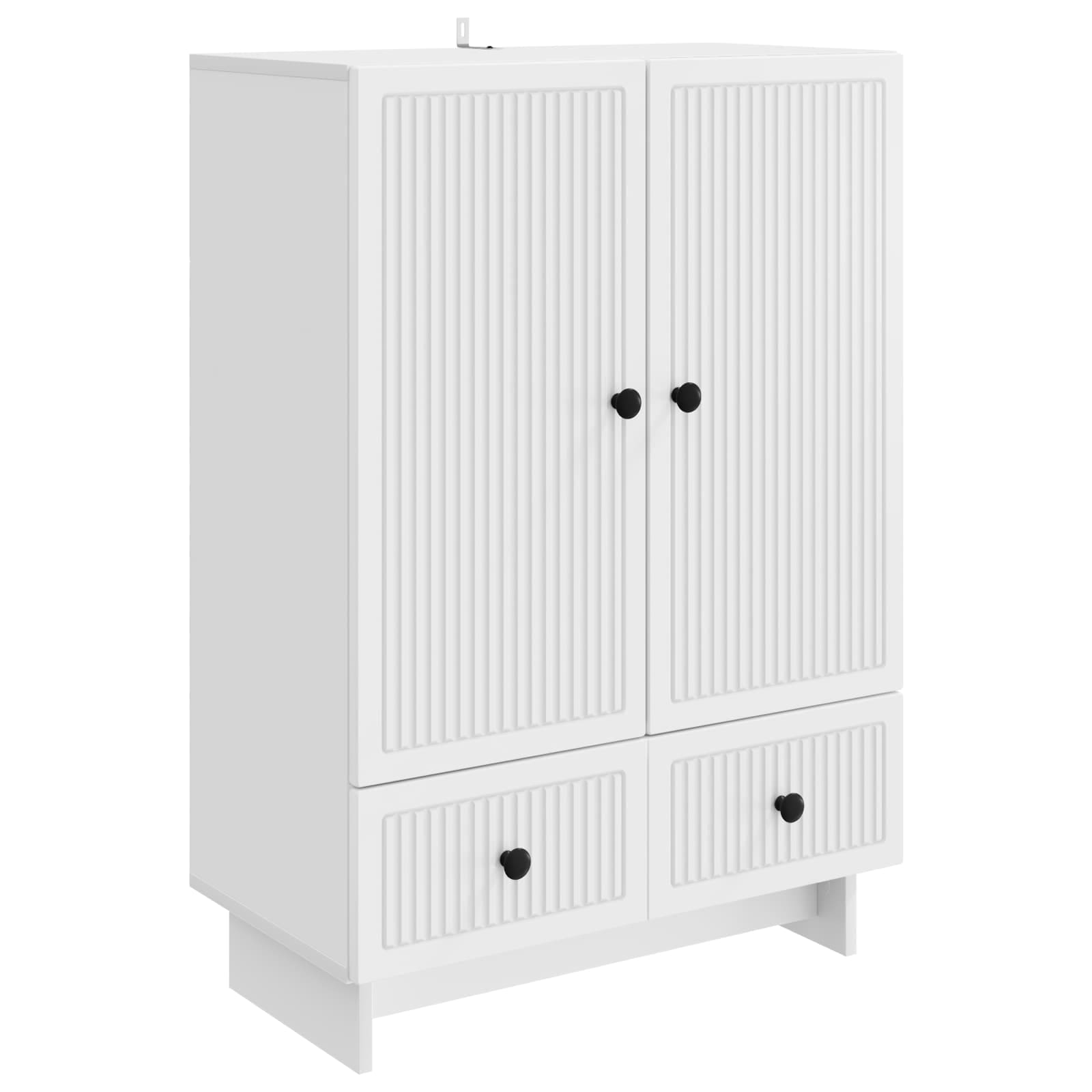 vidaXL Dressoir Zwart 66 x 34,5 x 95 cm Geconstrueerd hout