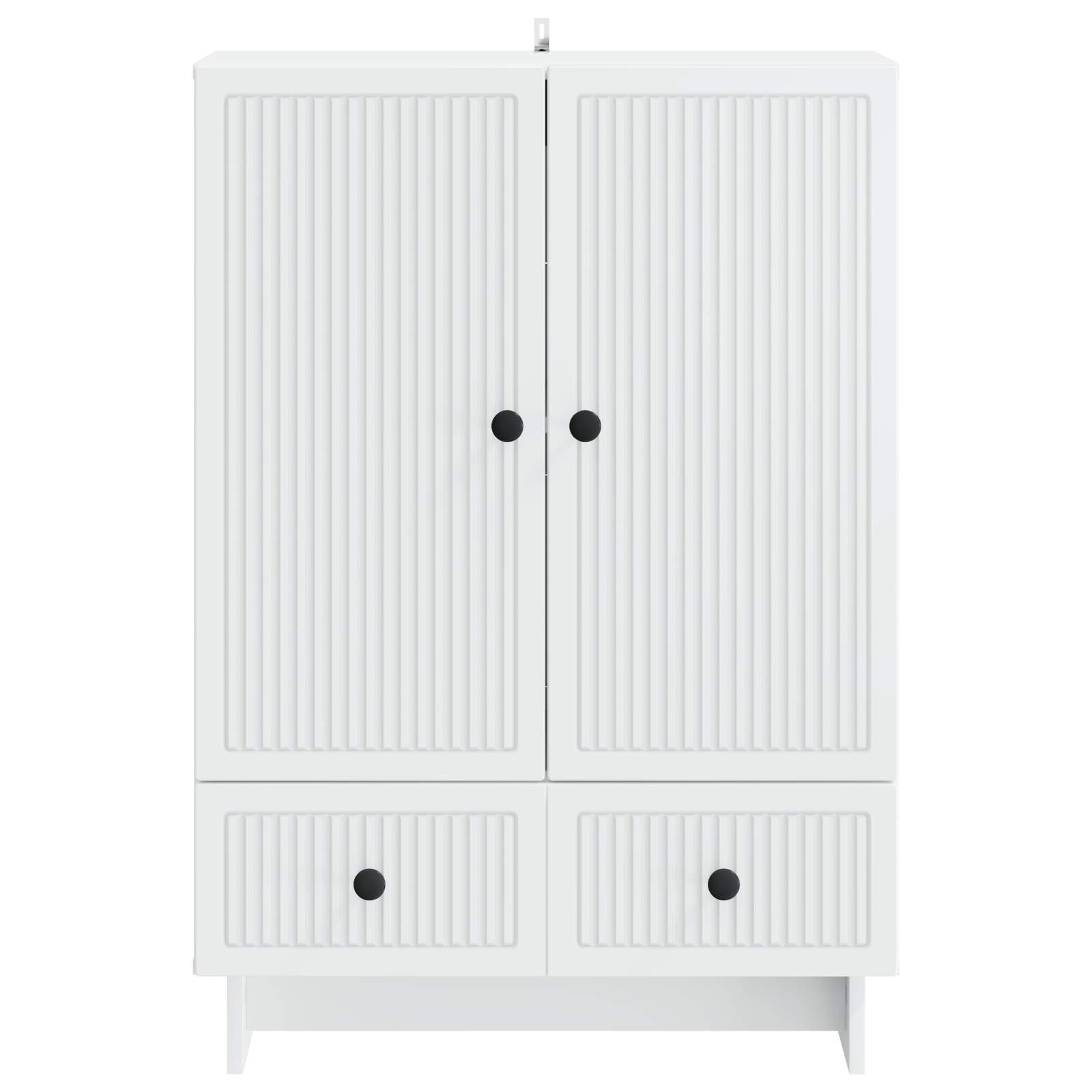 vidaXL Dressoir Zwart 66 x 34,5 x 95 cm Geconstrueerd hout