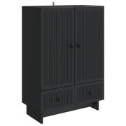 vidaXL Dressoir Zwart 66 x 34,5 x 95 cm Geconstrueerd hout