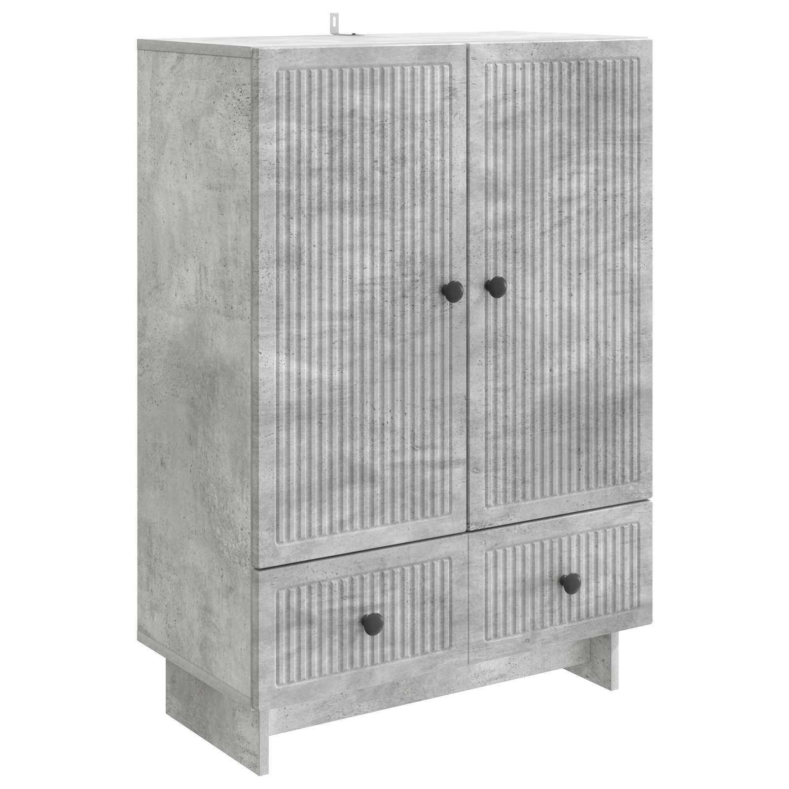 vidaXL Dressoir Zwart 66 x 34,5 x 95 cm Geconstrueerd hout