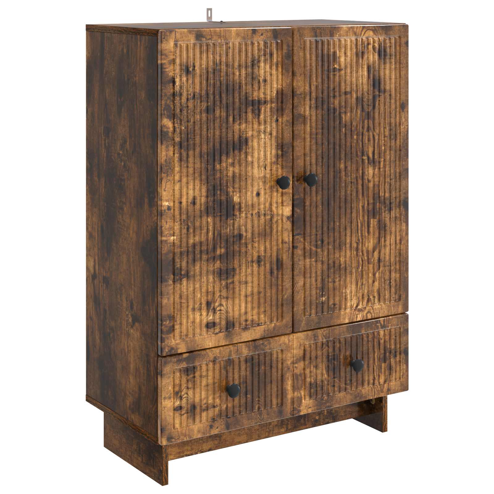 vidaXL Dressoir Zwart 66 x 34,5 x 95 cm Geconstrueerd hout
