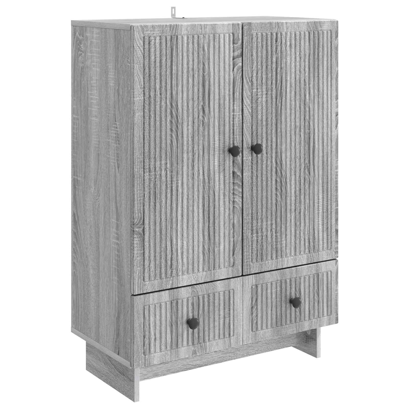 vidaXL Dressoir Zwart 66 x 34,5 x 95 cm Geconstrueerd hout
