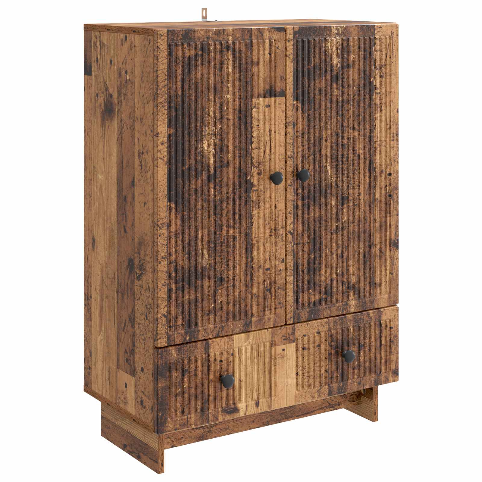 vidaXL Dressoir Zwart 66 x 34,5 x 95 cm Geconstrueerd hout