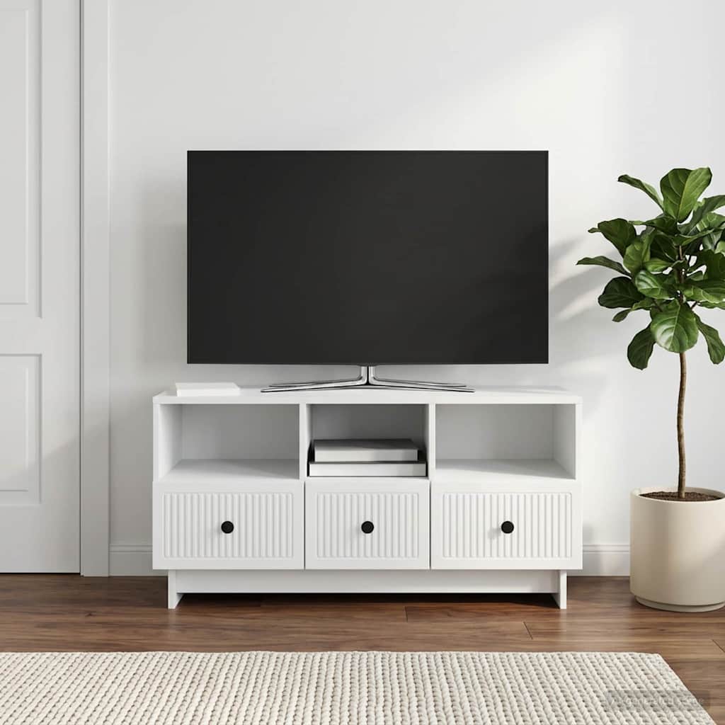 vidaXL TV-kast met lade Zwart 102 x 34,5 x 50 cm Bewerkt hout
