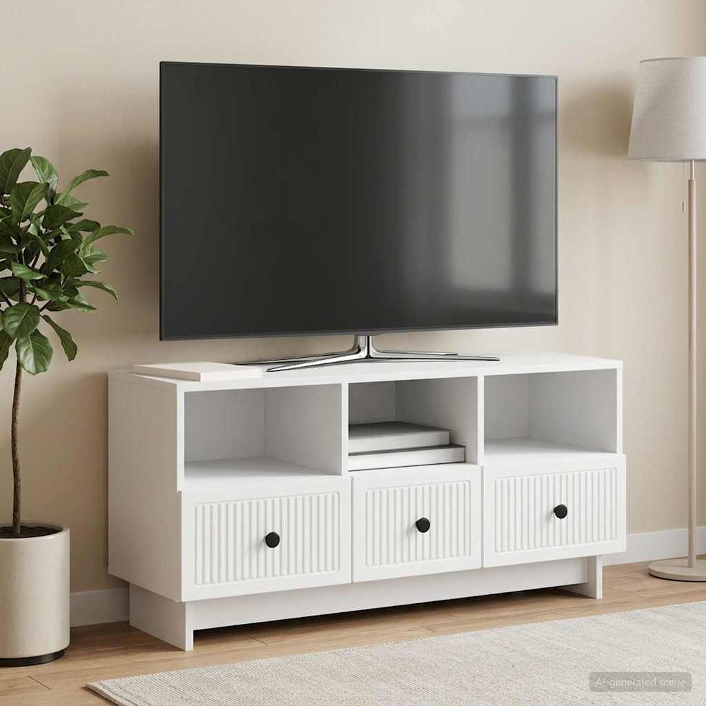 vidaXL TV-kast met lade Zwart 102 x 34,5 x 50 cm Bewerkt hout