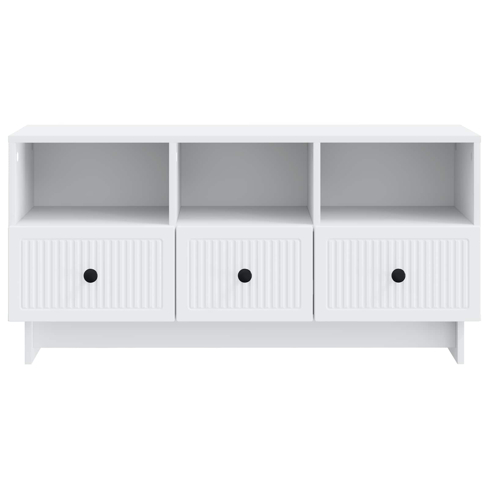 vidaXL TV-kast met lade Zwart 102 x 34,5 x 50 cm Bewerkt hout