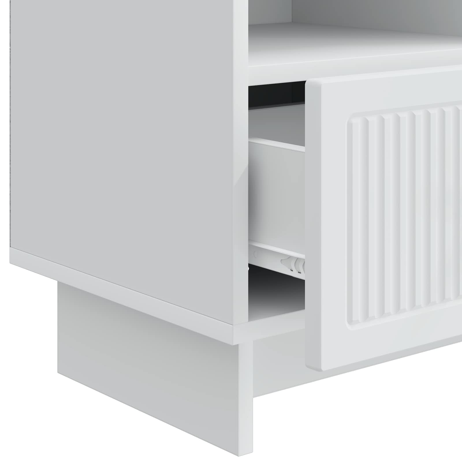 vidaXL TV-kast met lade Zwart 102 x 34,5 x 50 cm Bewerkt hout