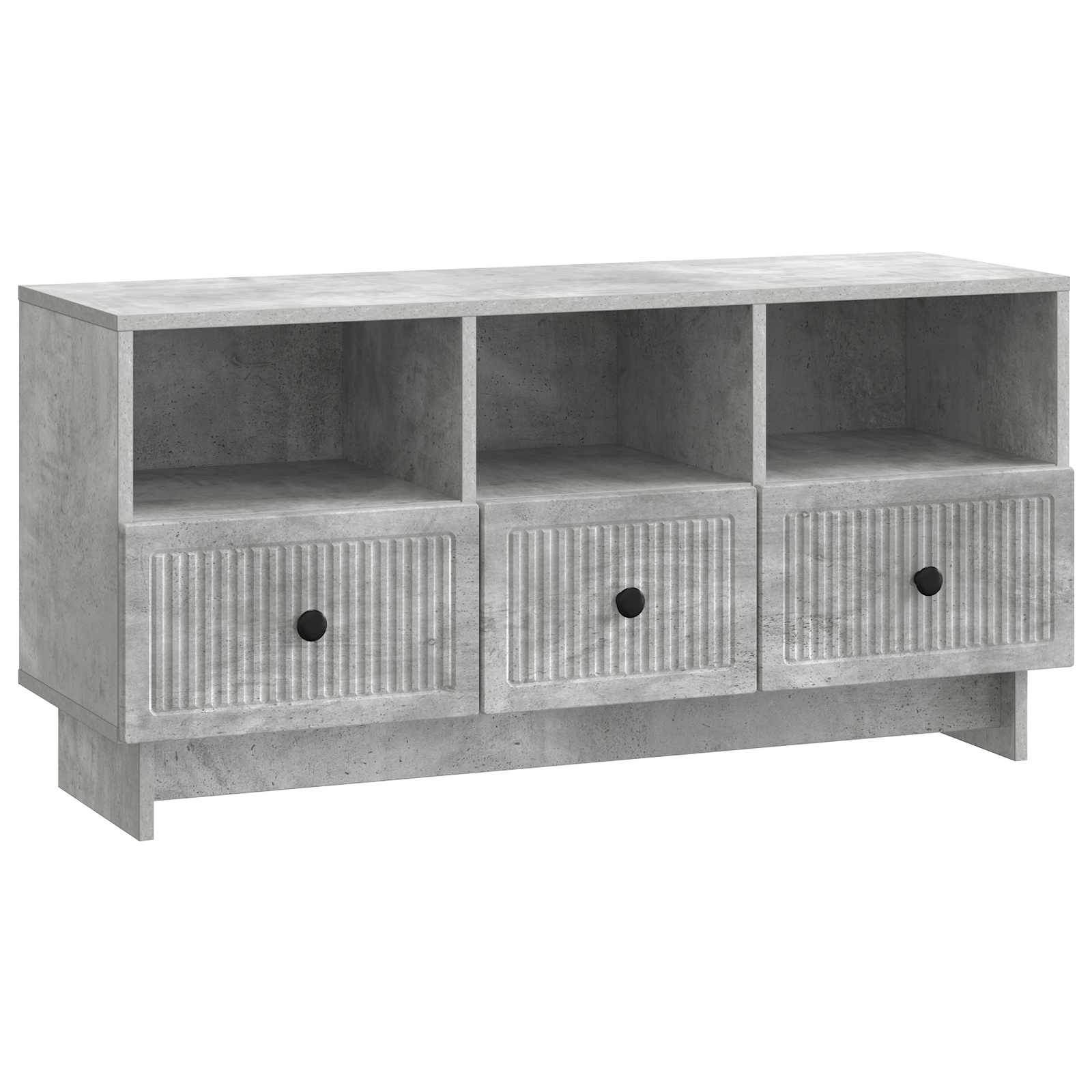 vidaXL TV-kast met lade Zwart 102 x 34,5 x 50 cm Bewerkt hout