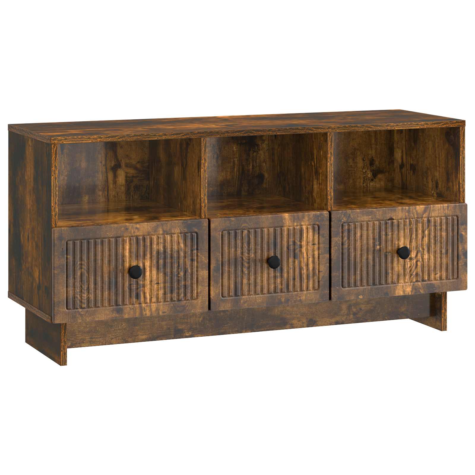 vidaXL TV-kast met lade Zwart 102 x 34,5 x 50 cm Bewerkt hout