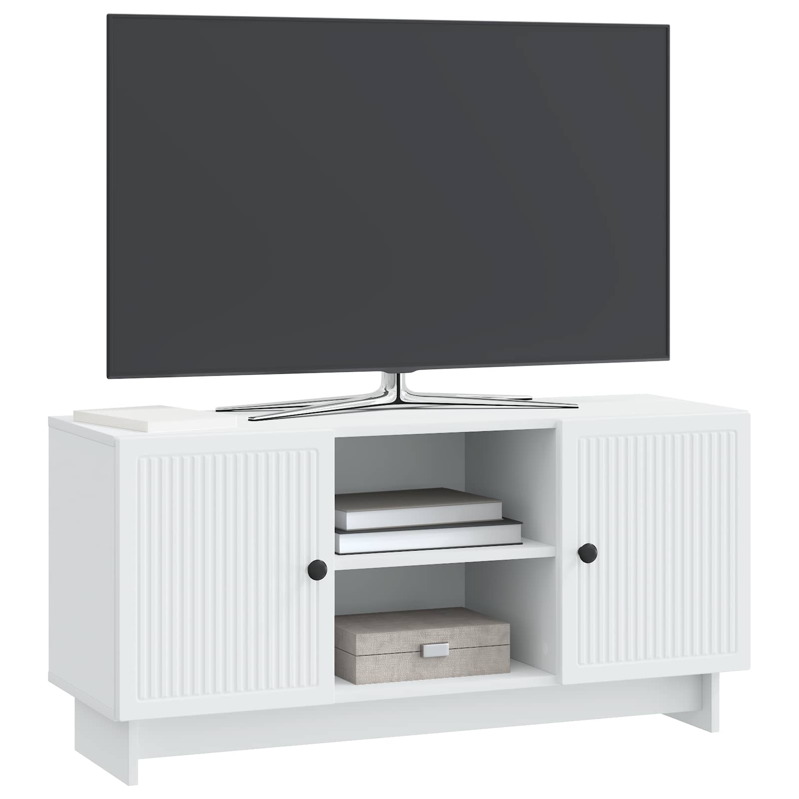 vidaXL TV-kast Zwart 102 x 34,5 x 50 cm Bewerkt hout