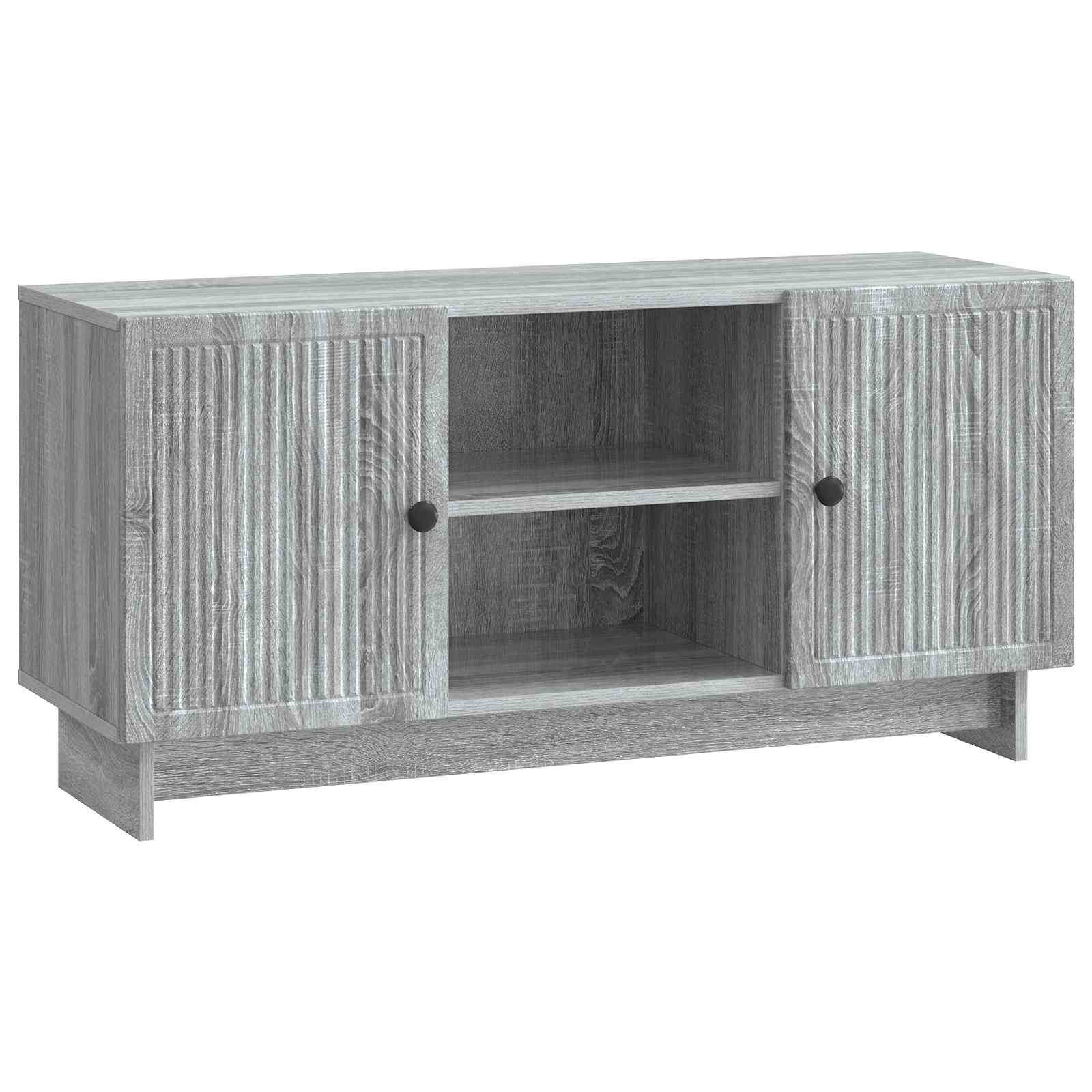 vidaXL TV-kast Zwart 102 x 34,5 x 50 cm Bewerkt hout